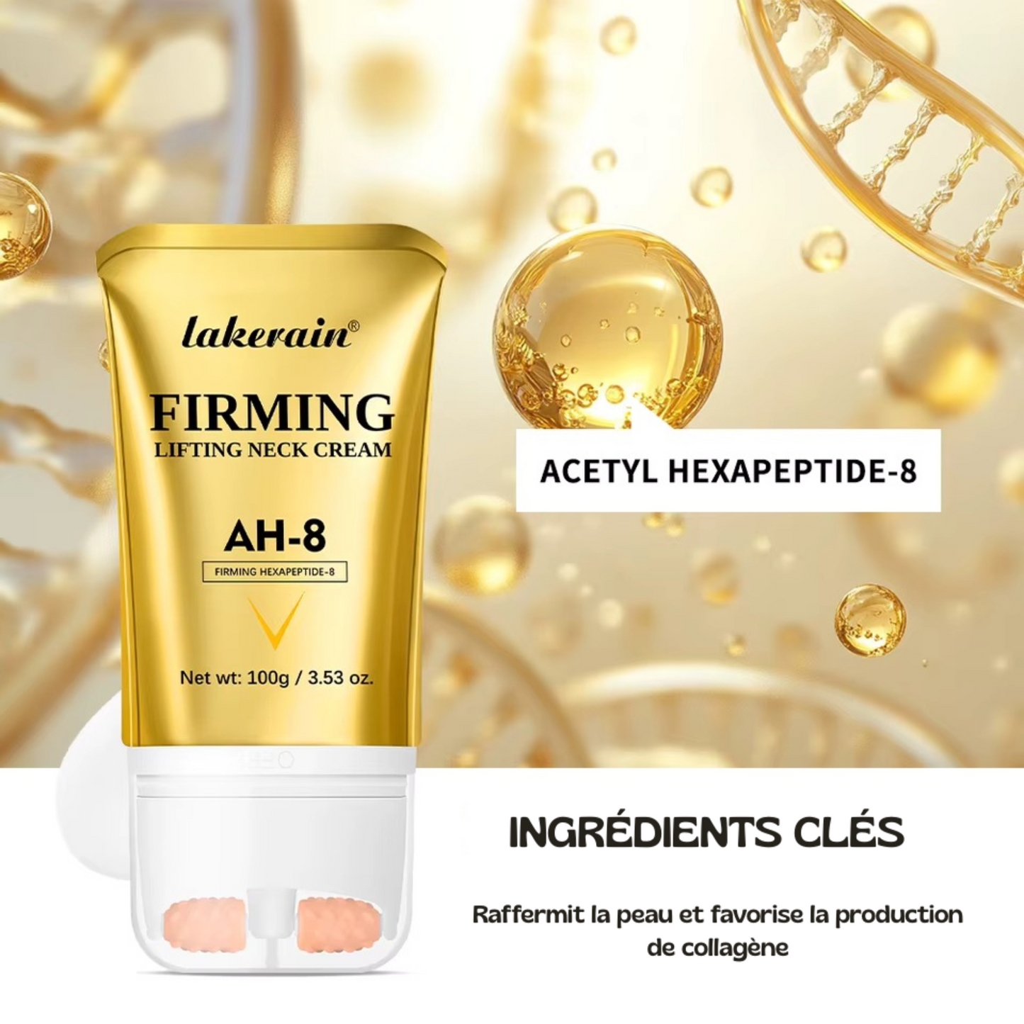 NECKLIFT™ – Crème Raffermissante Cou, Décolleté & Maxillaires